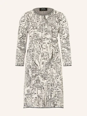 Marc Cain Sukienka Dzianinowa Z Błyszczącą Przędzą I Rękawami 3/4 beige