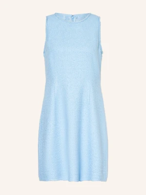 Marc Cain Sukienka Etui Z Bouclé Z Błyszczącą Przędzą blau