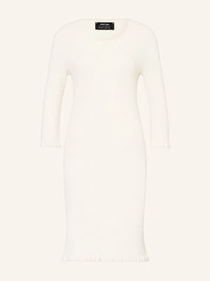 Marc Cain Sukienka Etui Z Falbankami weiss