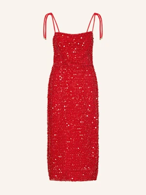Marc Cain Sukienka Koktajlowa Z Cekinami rot