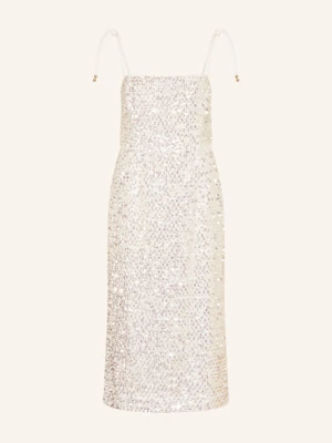 Marc Cain Sukienka Koktajlowa Z Cekinami weiss