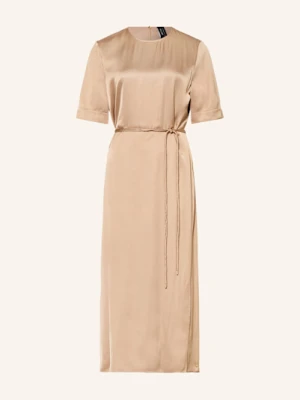 Marc Cain Sukienka Satynowa beige