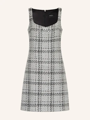 Marc Cain Sukienka Tweedowa Z Błyszczącą Przędzą I Ozdobnymi Kamykami grau