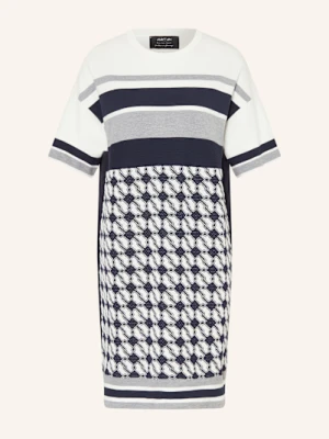 Marc Cain Sukienka Z Mieszanki Materiałów blau