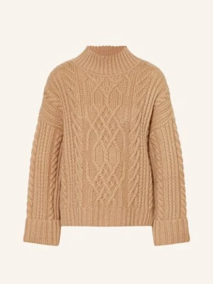 Marc Cain Sweter Oversize Z Kaszmirem braun