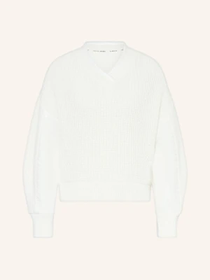 Marc Cain Sweter Z Mieszanki Materiałów weiss