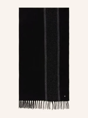 Marc Cain Szalik Z Błyszczącą Przędzą schwarz 900 black new