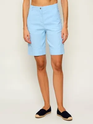 Marc Cain Szorty | Regular Fit | z dodatkiem lnu
