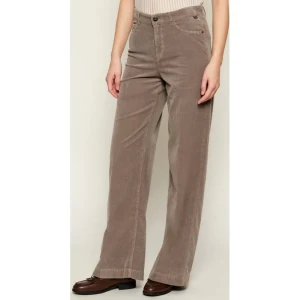 Marc Cain Sztruksowe spodnie WARRI | Relaxed fit | high waist