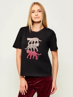 Marc Cain T-shirt | Loose fit czarny
