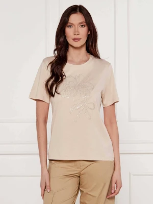 Marc Cain T-shirt | Loose fit beżowy