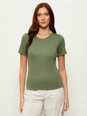 Marc Cain T-shirt | Slim Fit oliwkowy
