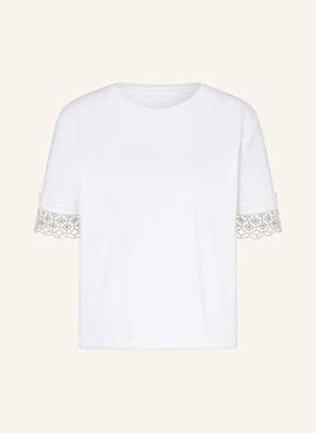 Marc Cain T-Shirt Z Koronką weiss