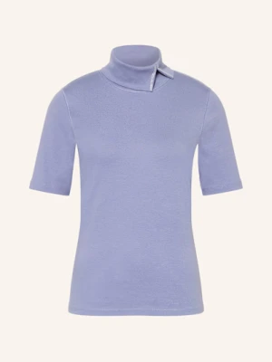 Marc Cain T-Shirt Z Obszyciem Ozdobnymi Kamykami lila