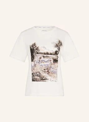 Marc Cain T-Shirt Z Obszyciem Ozdobnymi Kamykami weiss