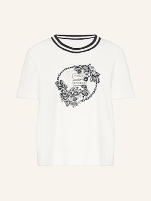 Marc Cain T-Shirt Z Obszyciem Ozdobnymi Kamykami weiss