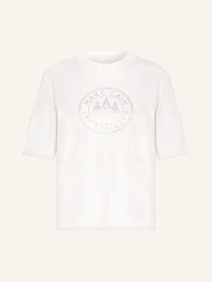 Marc Cain T-Shirt Z Obszyciem Ozdobnymi Kamykami weiss