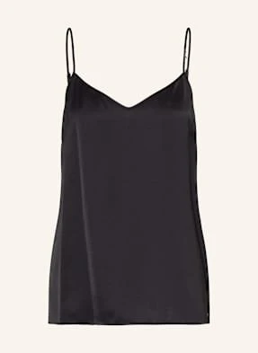 Marc Cain Top Satynowy schwarz
