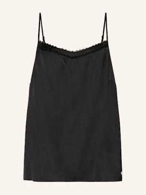 Marc Cain Top Satynowy schwarz