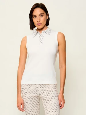 Marc Cain Top | Slim Fit biały