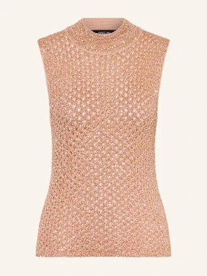 Marc Cain Top Z Dzianiny Z Cekinami rosa