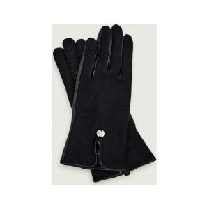 Marc Cain Wełniane rękawiczki | z dodatkiem skóry