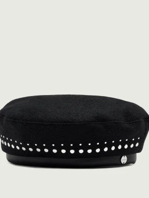 Marc Cain Wełniany beret czarny