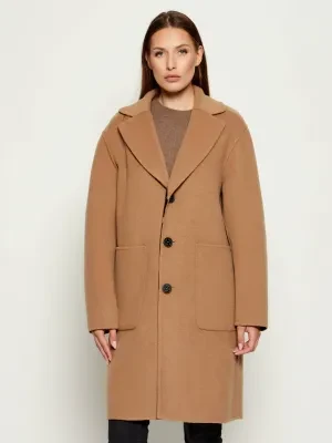 Marc Cain Wełniany dwustronny płaszcz