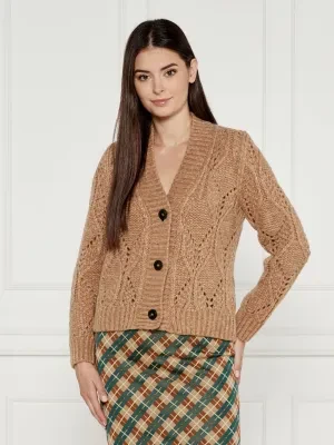 Marc Cain Wełniany kardigan | Loose fit