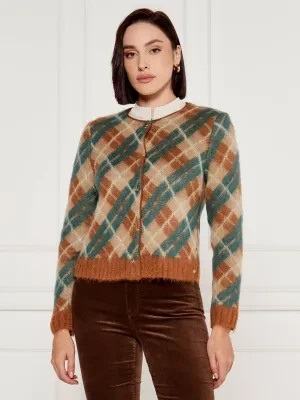 Marc Cain Wełniany kardigan | Regular Fit