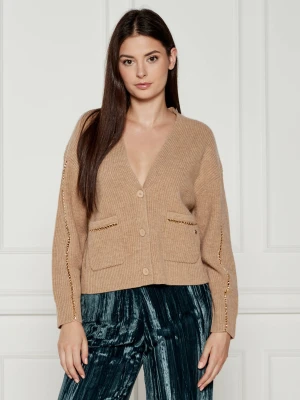 Marc Cain Wełniany kardigan | Relaxed fit