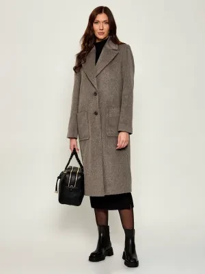 Marc Cain Wełniany płaszcz