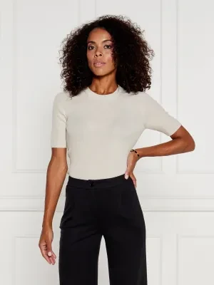 Marc Cain Wełniany sweter | Slim Fit