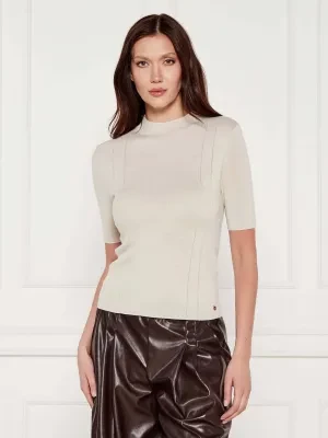 Marc Cain Wełniany sweter | Slim Fit