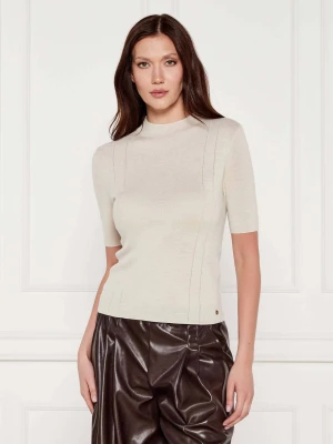 Marc Cain Wełniany sweter | Slim Fit