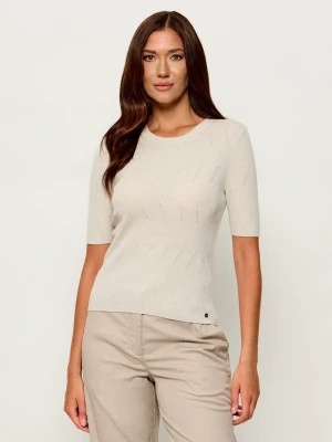 Marc Cain Wełniany sweter | Slim Fit
