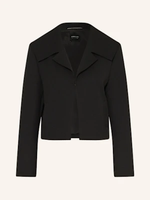 Marc Cain Żakiet Pudełkowy schwarz