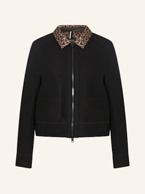 Marc Cain Żakiet Pudełkowy schwarz