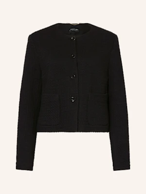 Marc Cain Żakiet Pudełkowy schwarz