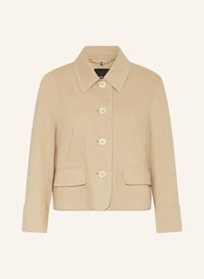 Marc Cain Żakiet Pudełkowy Z Lnem beige