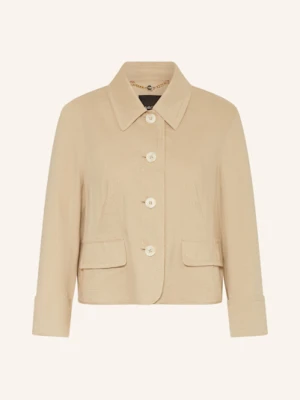 Marc Cain Żakiet Pudełkowy Z Lnem beige