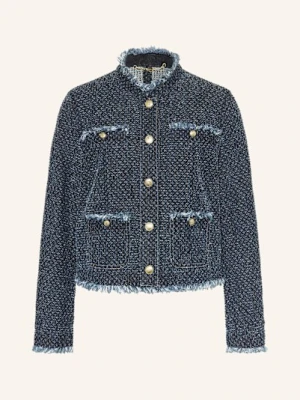 Marc Cain Żakiet Pudełkowy Z Tweedu blau