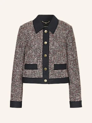 Marc Cain Żakiet Pudełkowy Z Tweedu Z Błyszczącą Przędzą blau