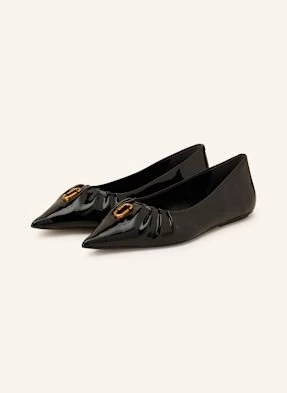 Marc Jacobs Baleriny Lakierki The Pointy Toe schwarz