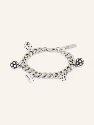 Marc Jacobs Bransoletka Dice Charm silber