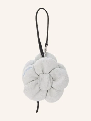 Marc Jacobs Breloczek Do Torebki The Cookie Pouch Charm Denim Fringes Flowers weiss