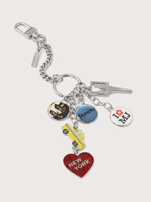 MARC JACOBS brelok damski metalowy THE CLUSTER CHARM srebrny