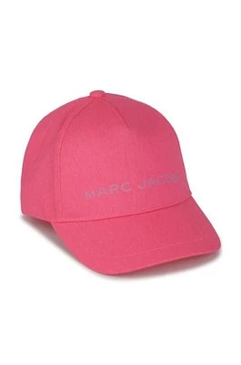 Marc Jacobs czapka bawełniana dziecięca kolor fioletowy z nadrukiem
