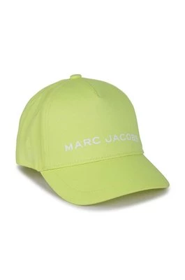 Marc Jacobs czapka bawełniana dziecięca kolor żółty z nadrukiem