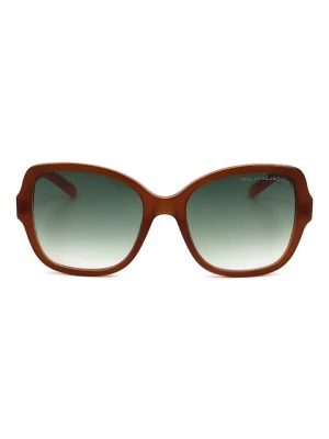 Marc Jacobs Damskie okulary przeciwsłoneczne w kolorze brązowo-zielonym rozmiar: 55